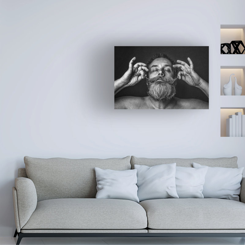 Bas Pisa Bearded Canvas Art, H 12 po x l 19 po