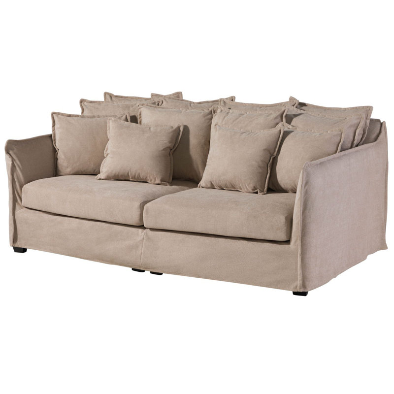 AMY 2 Seater Bean Bag Sofa, Beige