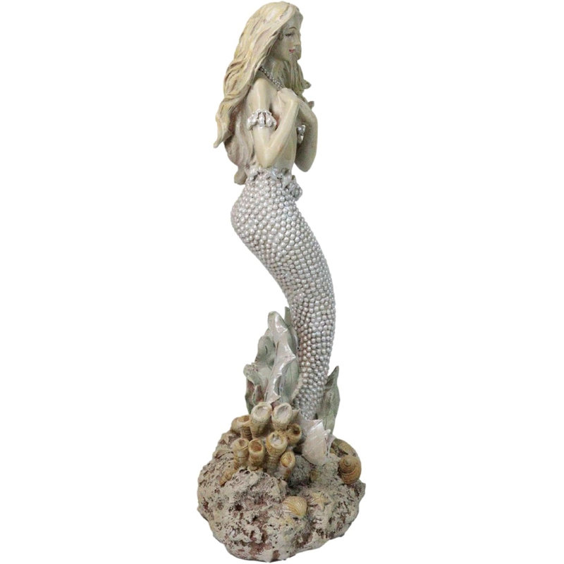Figurine Ariel sirène marine nacrée marine