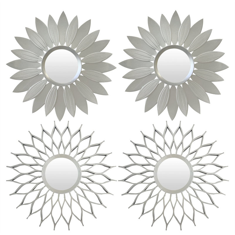 Darquez Flat Wall Mirror, Sliver