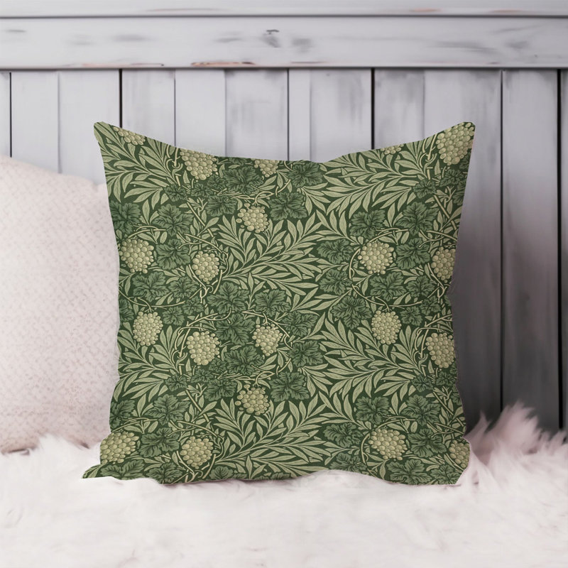 Botanical William Morris Botanical Pattern VI Botanicals Cottagecore Classic, 16" x 16"