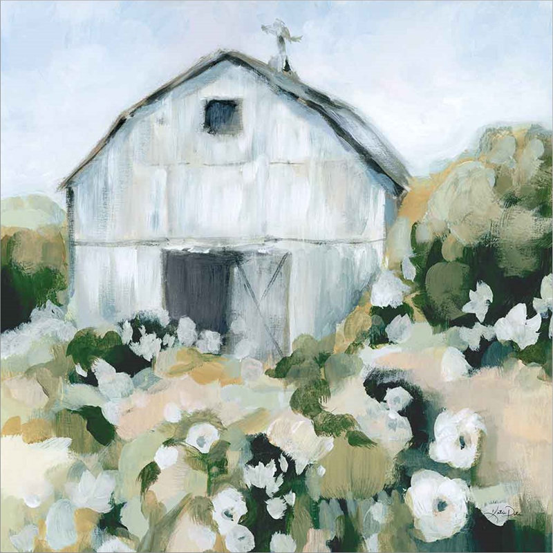 «Summer Barn One Window Neutral» par Katrina Pete - peinture sur toile tendue
