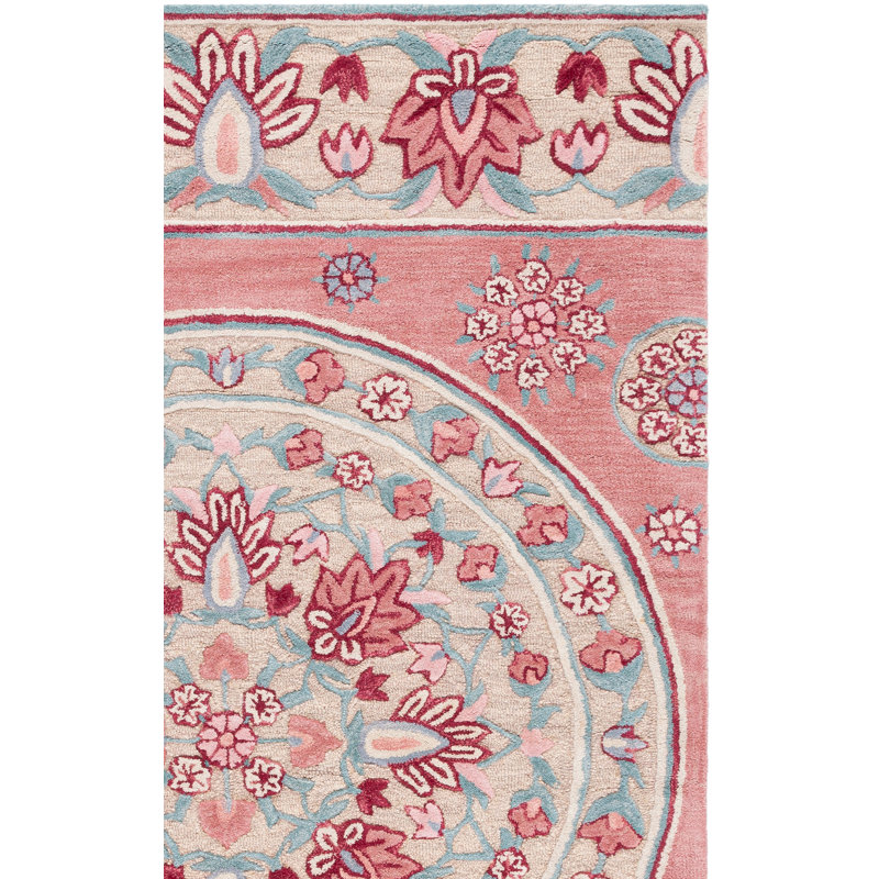 Eatonville Hand Tufted Wool Floral Rug, Rectangle 9' x 12'