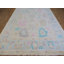 Tapis oriental moderne Oushak coloré noué à la main 8 pi 10 po x 12 pi 4 po G14697