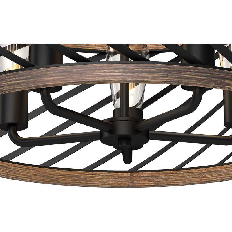 5 - Light Dimmable Drum Chandelier