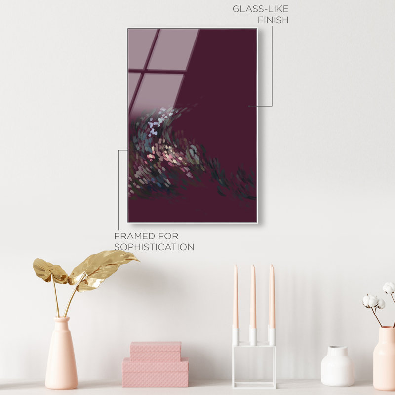 A Spring Wave Print by Oliver Gal, 31"H x 46"W, White Floater Frame