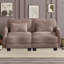 Sofa deux places avec coussin et accoudoirs-395057387