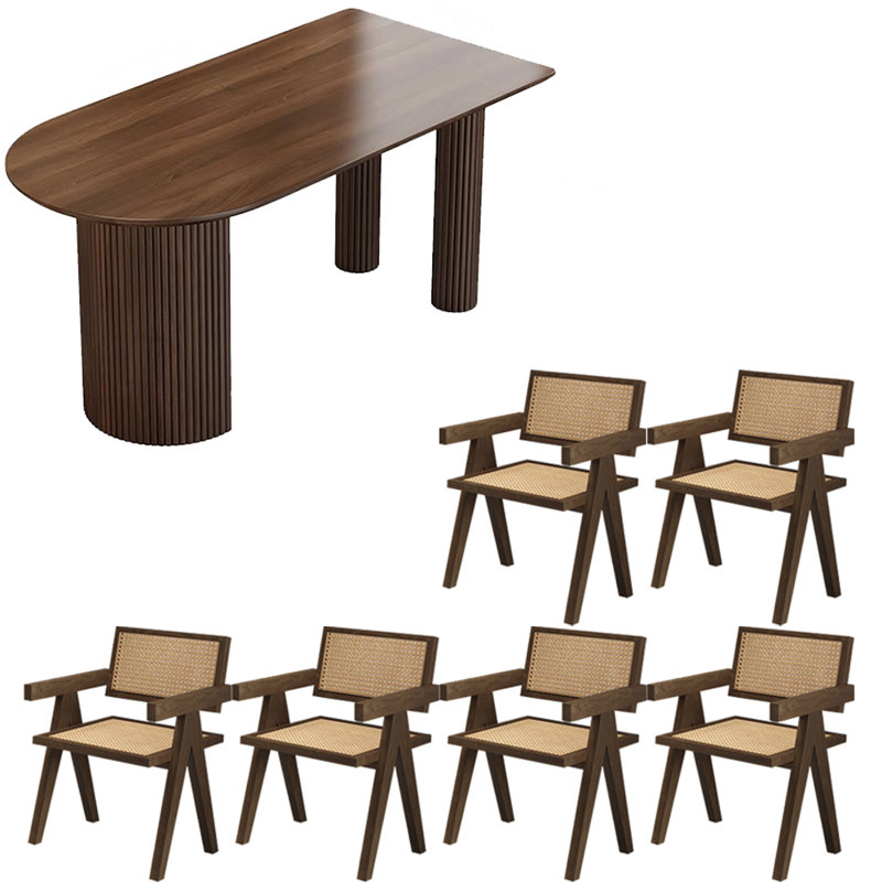 Ensemble de table de salle à manger de style nordique, H 29,5 po x L 70,8 po x l 31,4 po