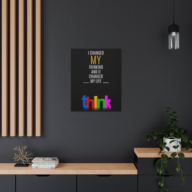 Décoration murale inspirante «I Changed My Th pensing Motivation»