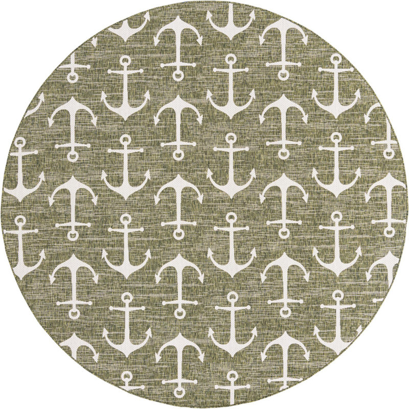 Tapis vert d'extérieur Ayton, Rond 10 pi