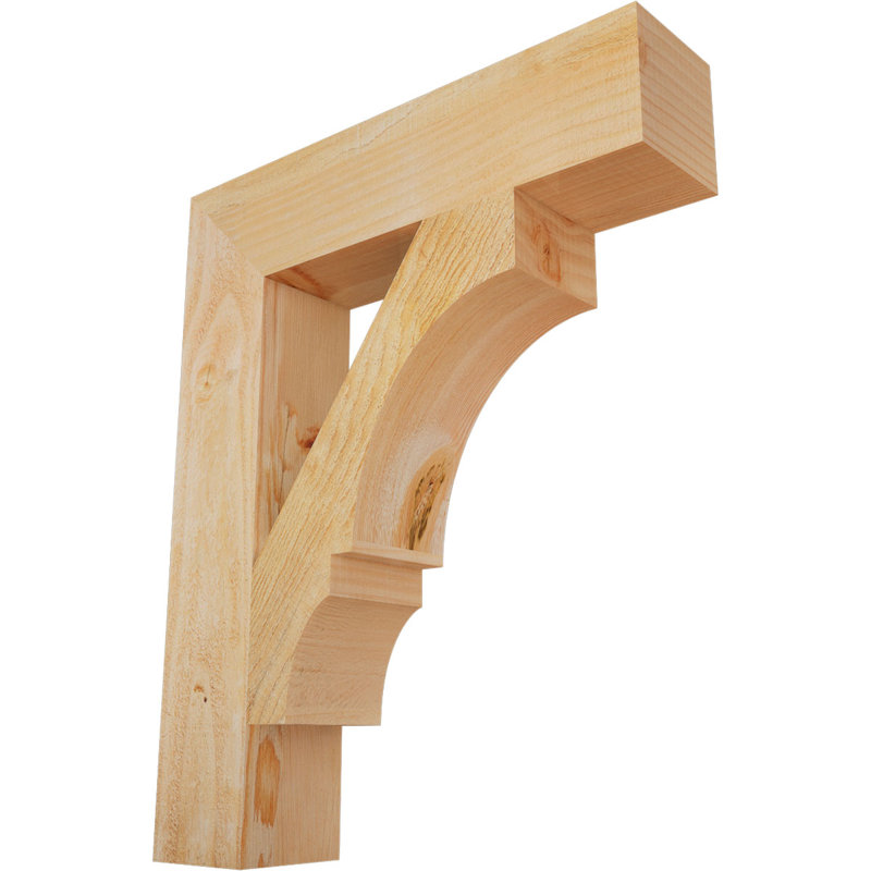 Support de bloc Balboa, Sapin Douglas scié brut, L 4 po x P 18 po x H 22 po