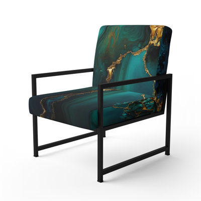 Cullivan - Fauteuil d'appoint rembourré en marbre