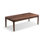 Nut-brown Solid Wood Rectangular Coffee Table