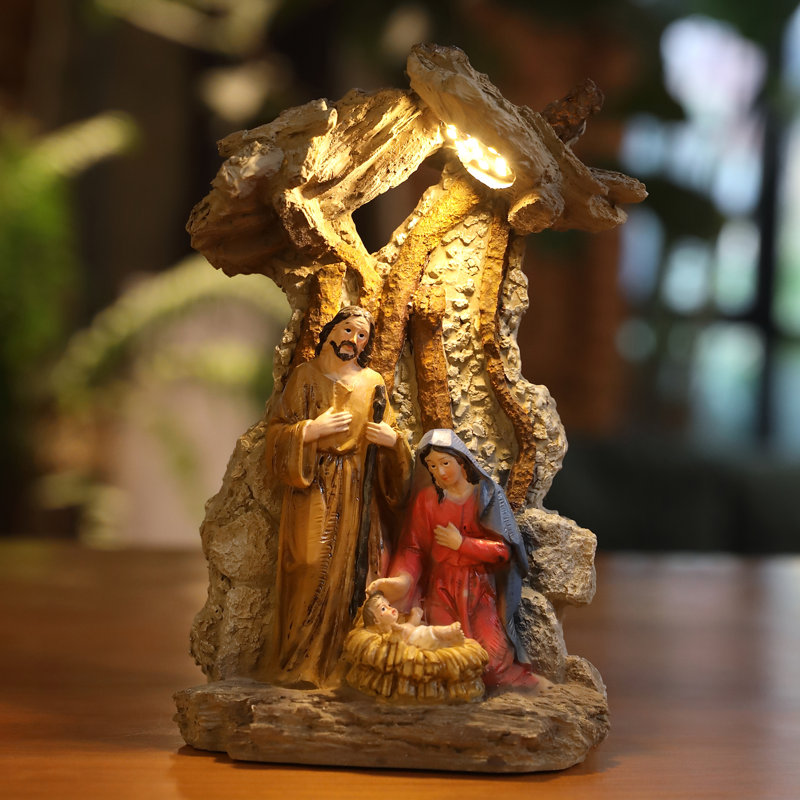 Figurine de crèche de la Sainte Famille