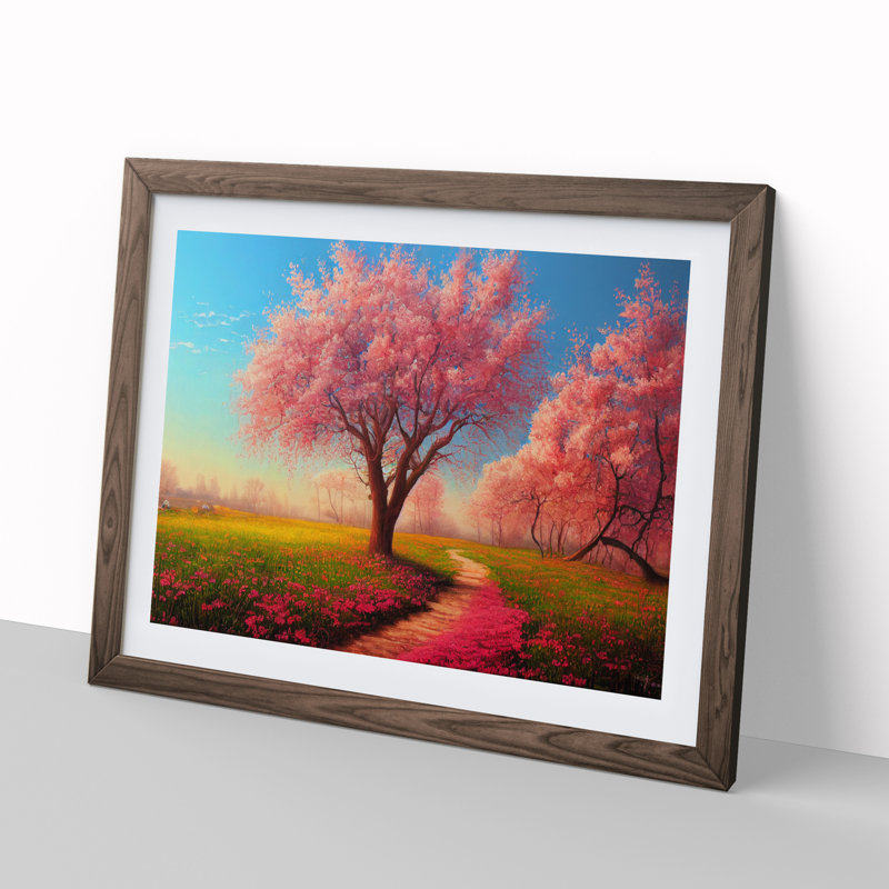 Spring Meadow Landscape Vol.4 - Framed Print