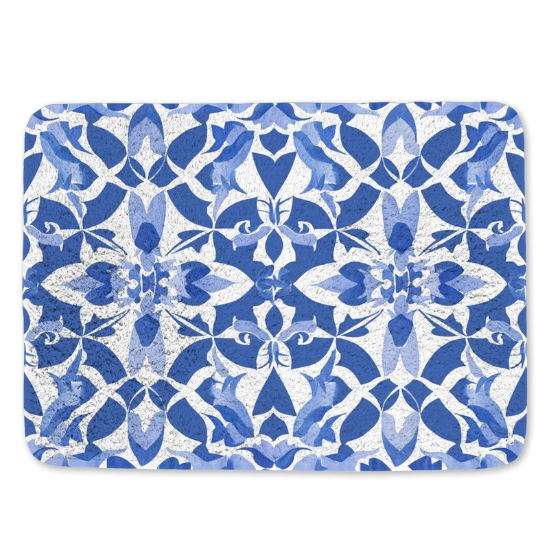 Jitu Microfiber / Microsuede Non-Slip Bath Mat, 21"W x 34"L
