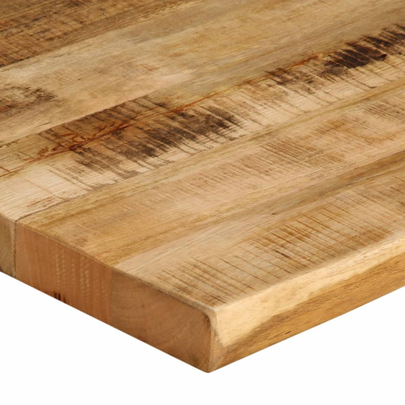 Grand plateau de table en bois de manguier massif vidaXL, H 1 po x l 35,4 po x P 23,6 po