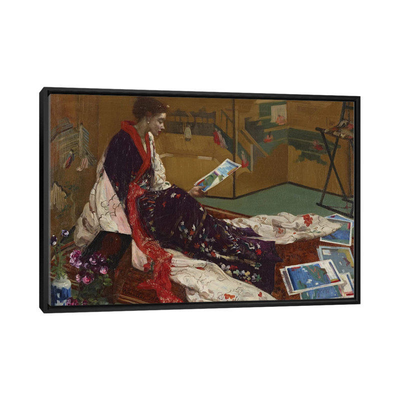 Print, 101.6 cm H x 152.4cm W x 4.445cm D, Black