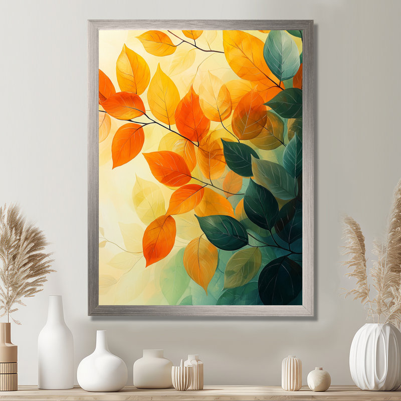 Raegan - Art mural sur toile florale, Argent argent, H 40 po x l 30 po, Reproduction encadrée d'une seule photo