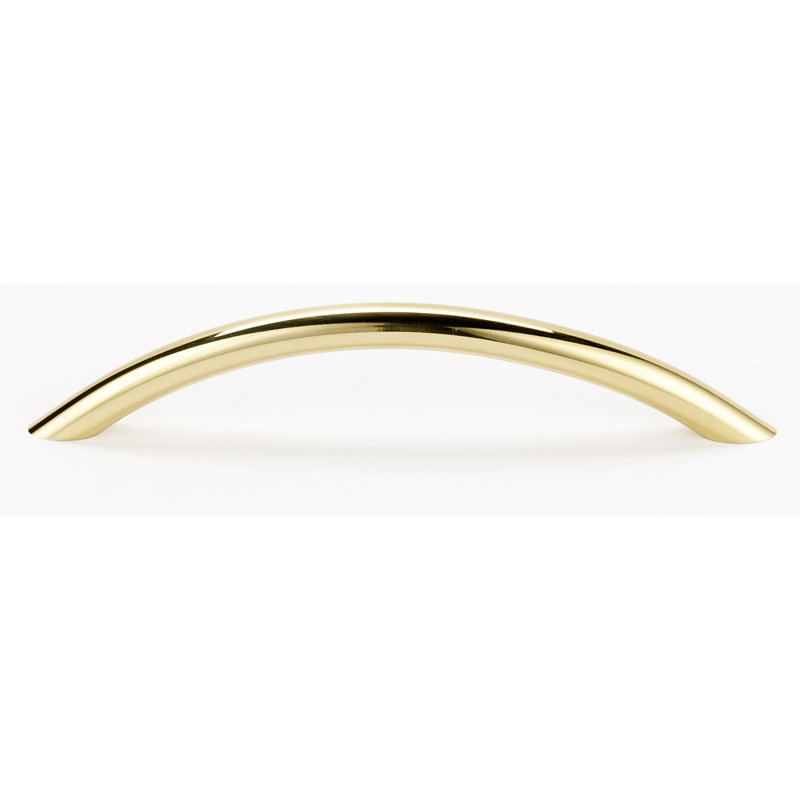 Poignée arquée Pull III, Laiton poli, 3.75"