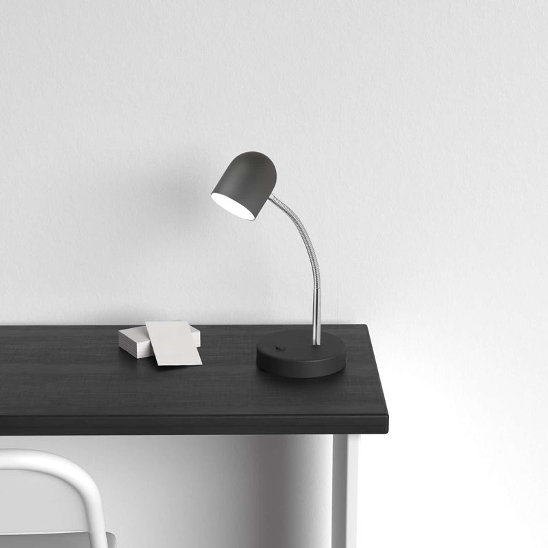 Andrea Adjustable Metal Desk Lamp, Black