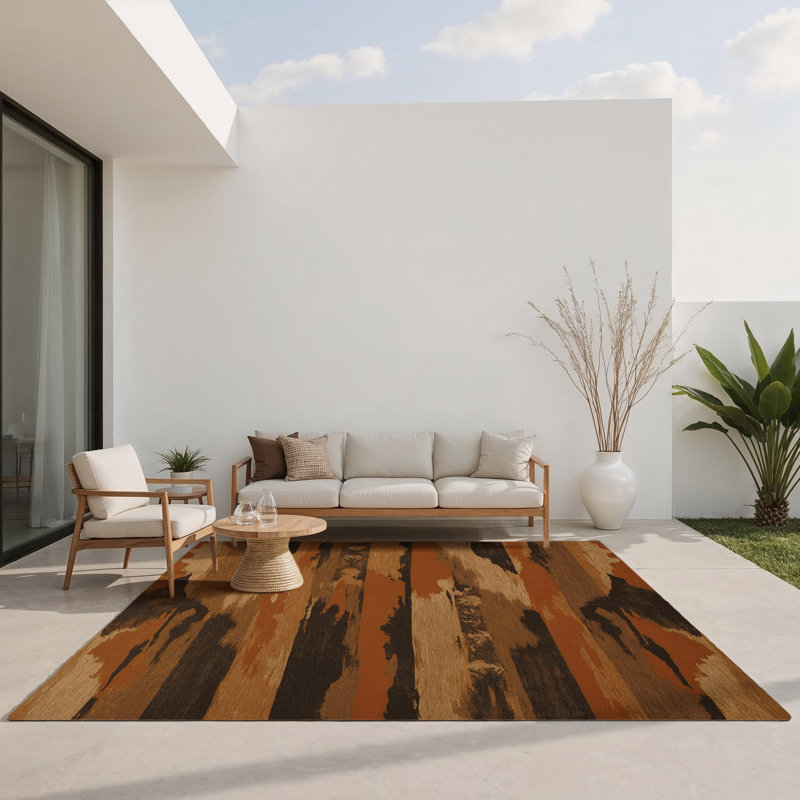 Tapis intérieur et extérieur Sandstone Eclipse, Rectangle 1 pi 6 po x 2 pi 6 po