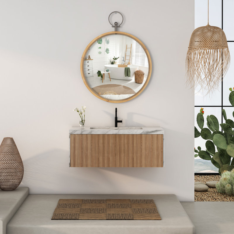 Minhtri Metal Flat Wall Mirror