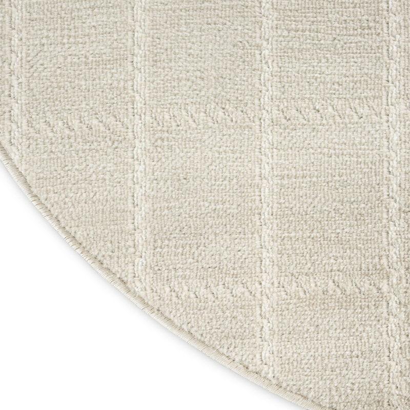 Treble Geometric Indoor Rug, Round 8'