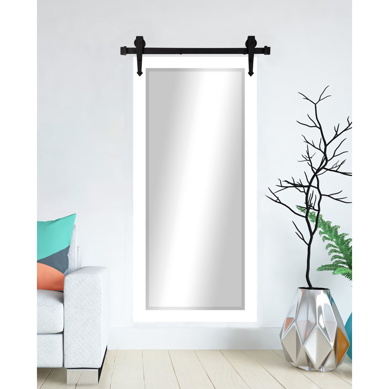 Miroir de salle de bain N Peace, Blanc satiné, H 62 po x l 36 po