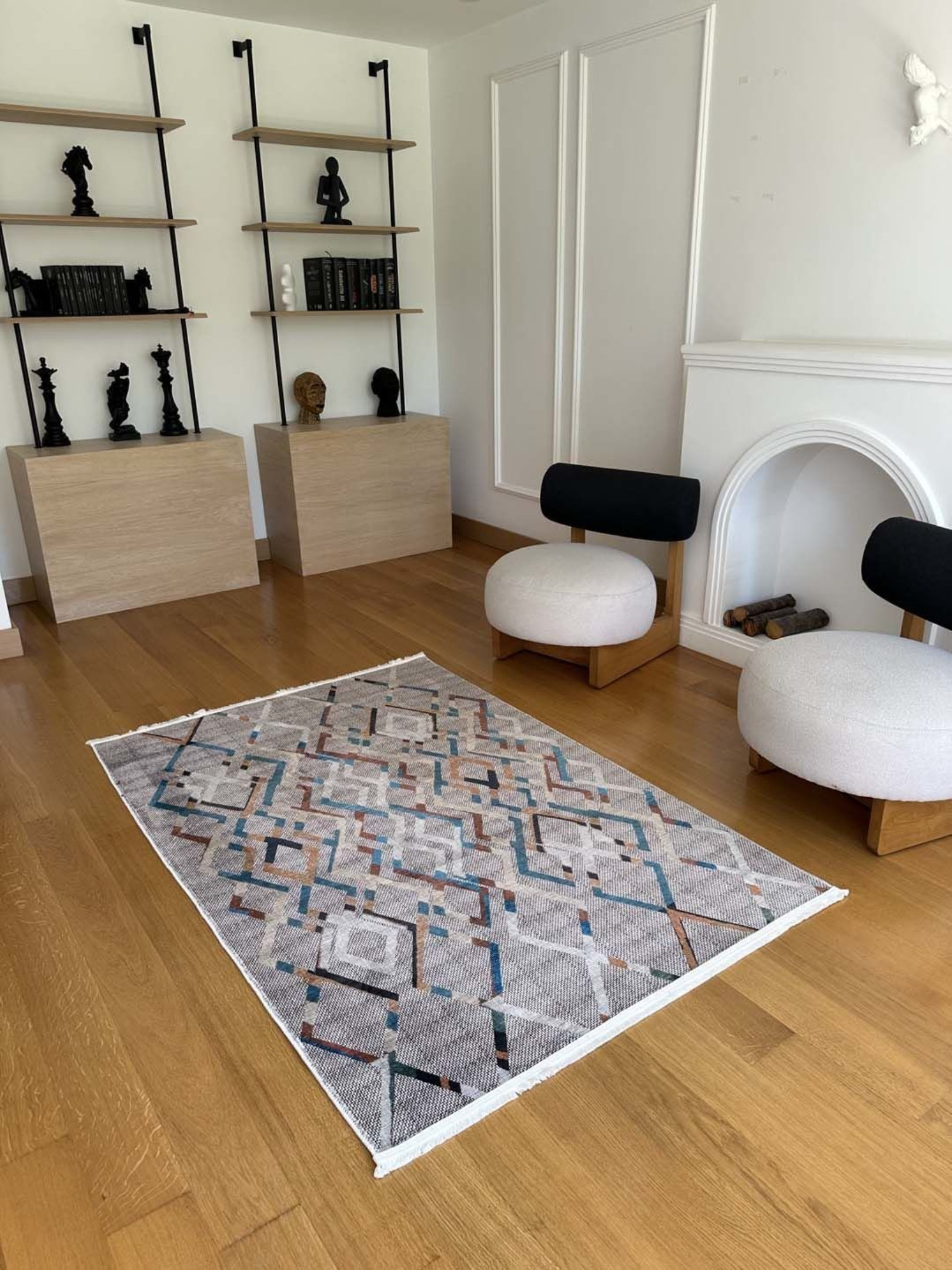 Union Rustic Landree Cotton Area Rug with Non-Slip Backing | Wayfair