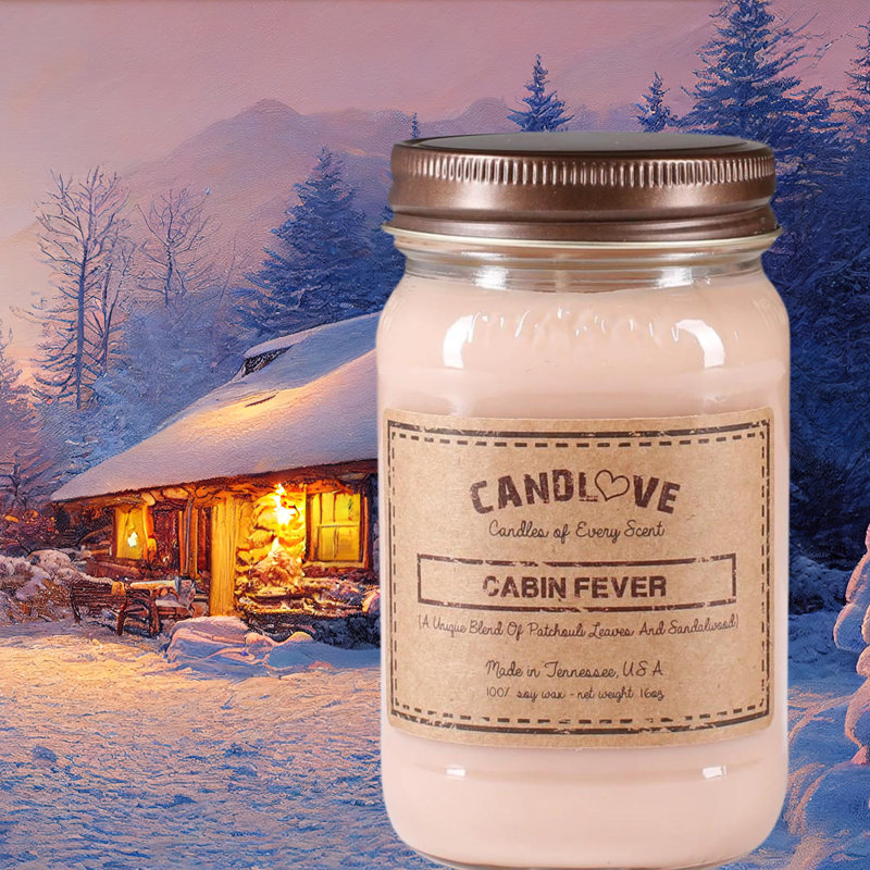 Bougie en forme de soja Candlove Cabin Fever