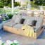 Chaise longue inclinable longue avec coussins 77,95 po