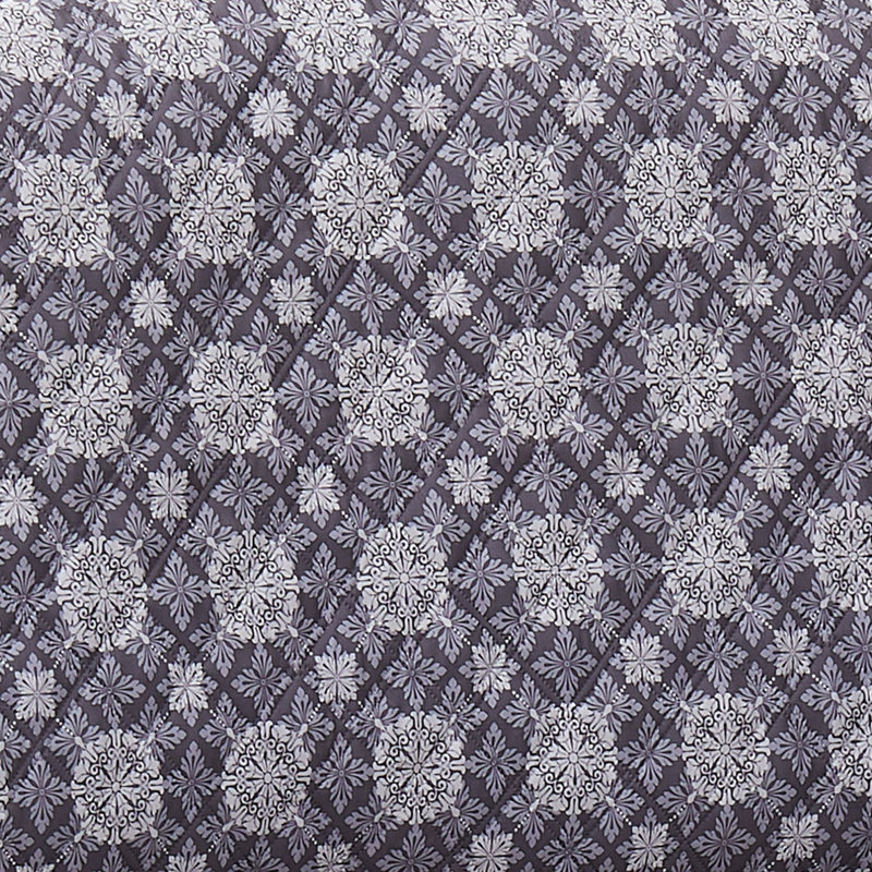 Housse pour causeuse à coussins carrés/rectangulaires, Polyester gris mandala