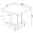 Mbala Cappuccino Square Pedestal End Table