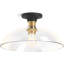 Tone™ 1 Light Semi Flush Mount with Domed Glass Shade-69315475
