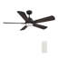  Ventilateur de plafond intelligent 5 pales à DEL avec télécommande et ensemble d'éclairage inclus-71198861
