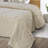 Ivory Solid Dazzling Diamond Coverlet-111709935