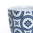 Blue and White Flower Pattern Round Tapered Tall Mgo Planter, Indoor and Outdoor-1291032975