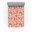 Rubis pâle / motif floral vert fougère