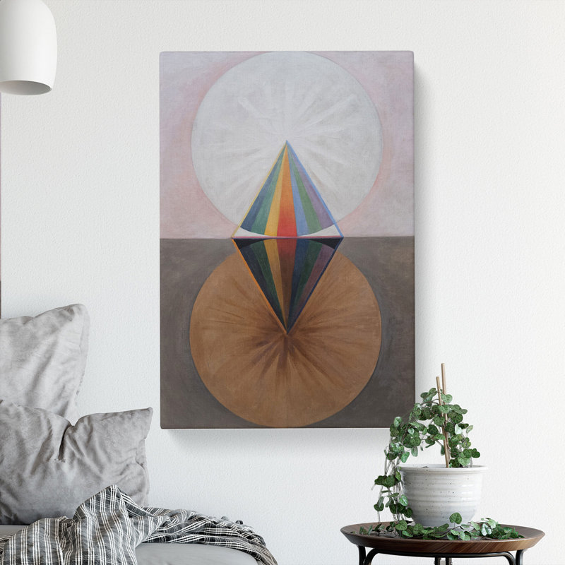The Swan No.12 by Hilma Af Klint - Wrapped Canvas Painting, 60cm H x 40cm W x 3cm D