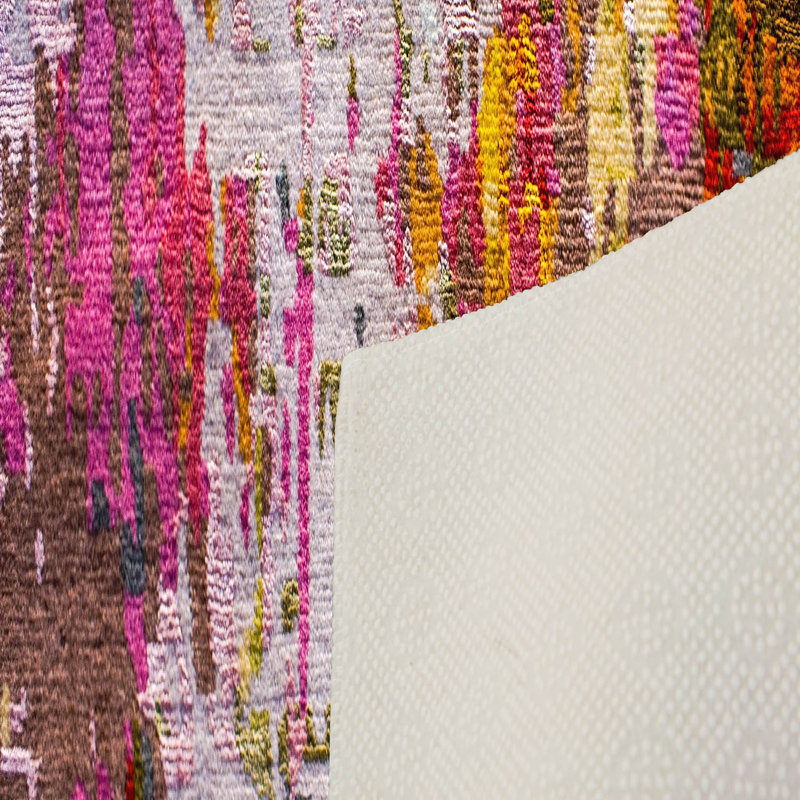 Soft Hall Carpet 2.6 x 4.9 Feet | 100% Polyester, 0.04 in Pile Height | Antibacterial, Non-Slip Underside | Woven with 3D Digital Printing | Machine Washable | Durable & Stylish for Entryways & Living Rooms
