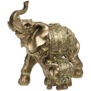 Elephant And Calf Figurine
