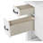 Dilkhush 48" Single Bathroom Vanity with Carrara Engineered Stone Top, Sink & Backsplash, Dove White, Pre-Assembled-1594445889-1594445888
