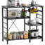 Baker’S Rack, Microwave Oven Stand With Bamboo Frame