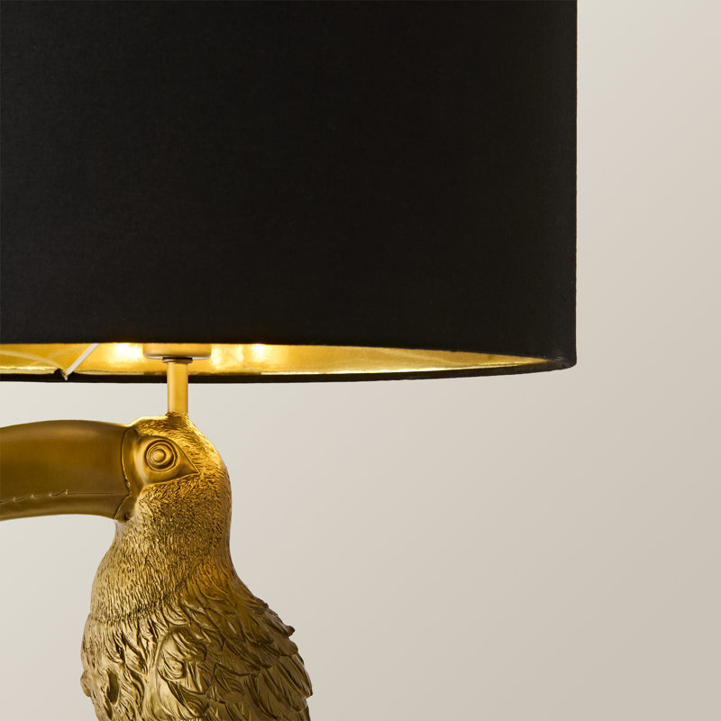 Lamp, Black and Gold, Without Bulb, Yes