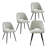 Chaena 5-Piece Oval Dining Table Sets-102506939