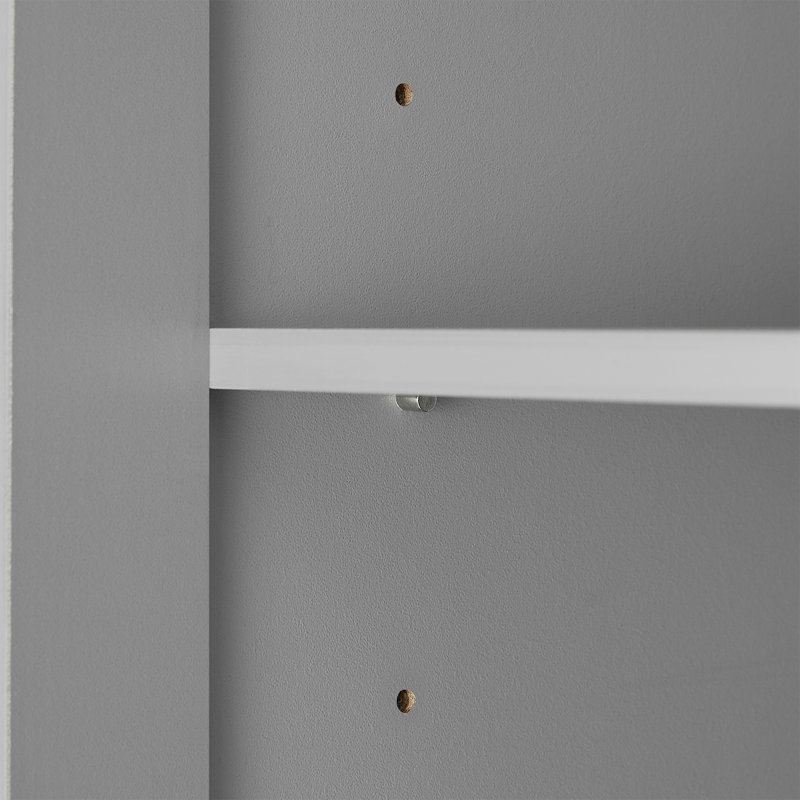 Storage Cabinet with Two Doors for Bathroom, Gray