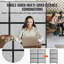 Ensemble de 2 cloisons de séparation de bureau 72 po x 66 po, cloisons de séparation en polyester et 45 cloisons en acier réduit le bruit et les distractions visuelles, gris clair