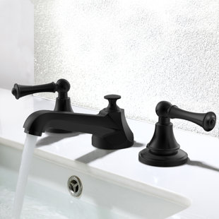 Widespread 2-handle Bathroom Faucet with Drain Assembly