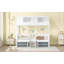 Structure de lit simple en bois-1831589882